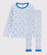Pijama con estrellas azules de niño de túbico