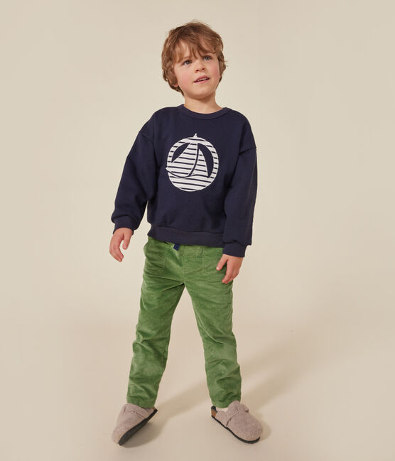 Sudadera de felpa para niño/niña azul SMOKING