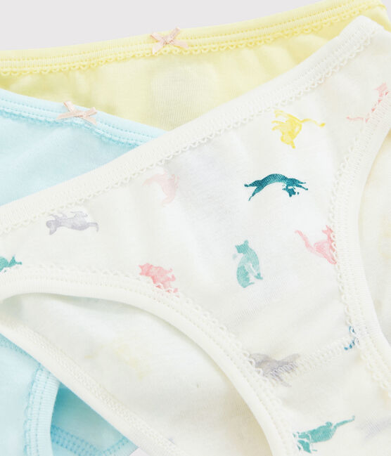 Lote de 3 braguitas de gatos de colores de niña variante 1