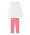 Pijama de lunares para niña blanco LAIT/rojo CARMEN/ MULTICO