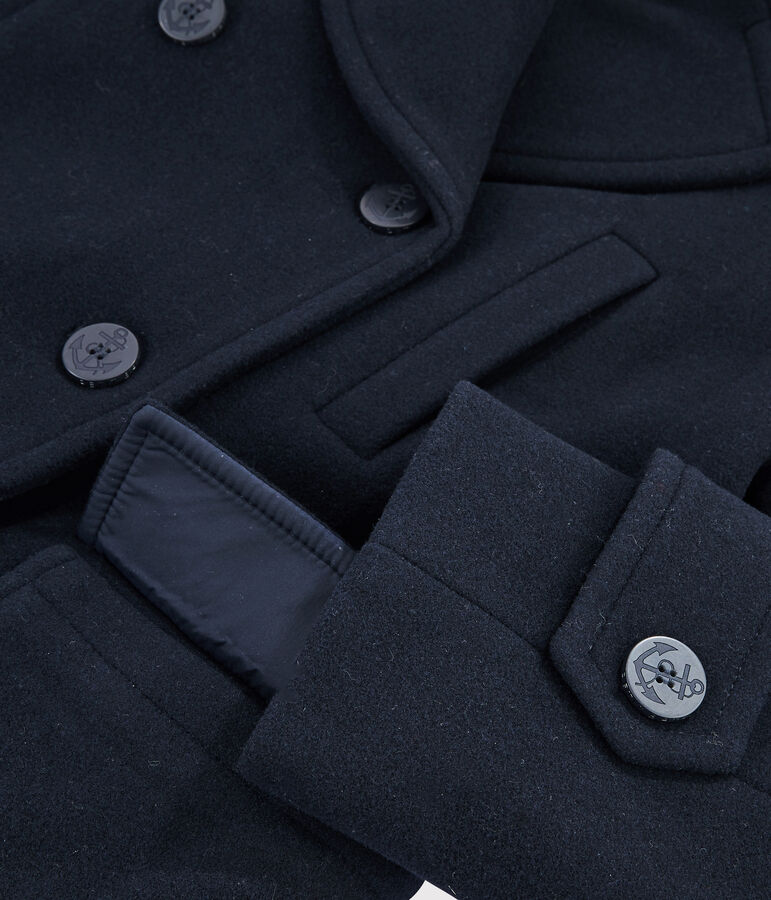 Chaquet&oacute;n de lana de mujer azul