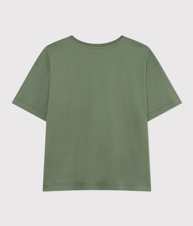 Camiseta la Boxy de algod&oacute;n de mujer verde