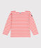 Marinera infantil unisex de algodón de manga larga rosa FLEUR/ SPICY