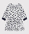 Vestido de manga larga Jean Jullien para bebé niña blanco MARSHMALLOW/ DOTTIES