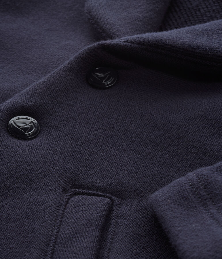 Chaqueta de mulet&oacute;n para beb&eacute; ni&ntilde;o azul SMOKING