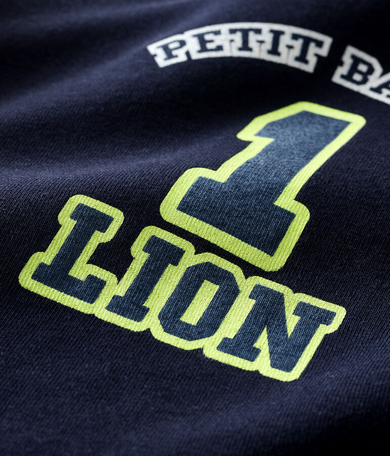 Camiseta de manga corta para beb&eacute; ni&ntilde;o azul SMOKING