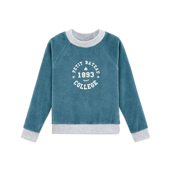 Sudadera niña azul Mozaik