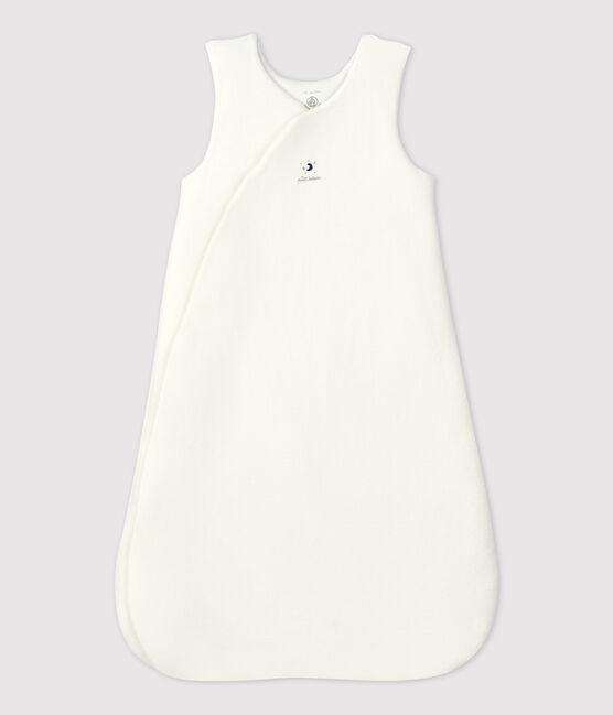 Saco de terciopelo de algodón orgánico para bebé blanco MARSHMALLOW