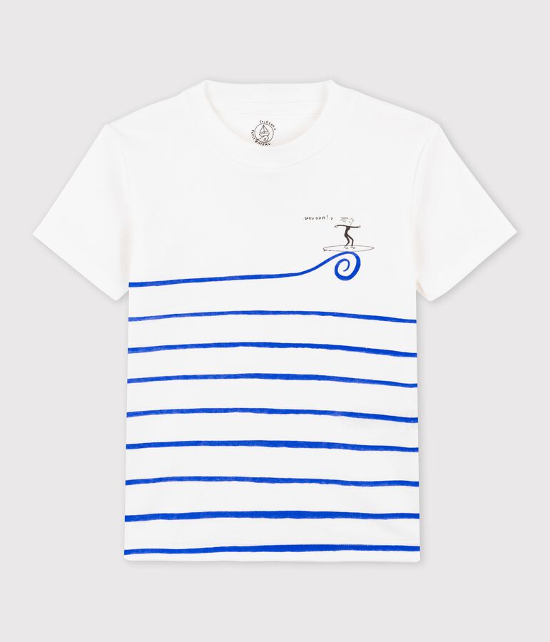 Camiseta de algod&oacute;n org&aacute;nico de ni&ntilde;o/ni&ntilde;a blanco