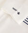 Camiseta Monsieur Madame de algodón de bebé blanco MARSHMALLOW
