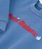 Sudadera lisa de algod&oacute;n con bordado para beb&eacute; azul