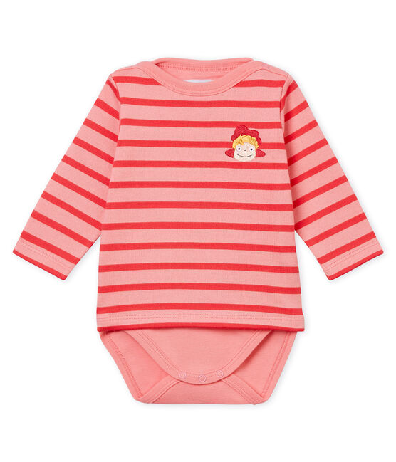 Bodi marinero para bebé rosa GRETEL/rosa IMPATIENCE