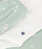 Conjunto de 3 piezas de túbico para bebé verde HERBIER/blanco MULTICO