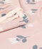 Pijama corto de algodón con tulipanes para mujer rosa SALINE/blanco MULTICO