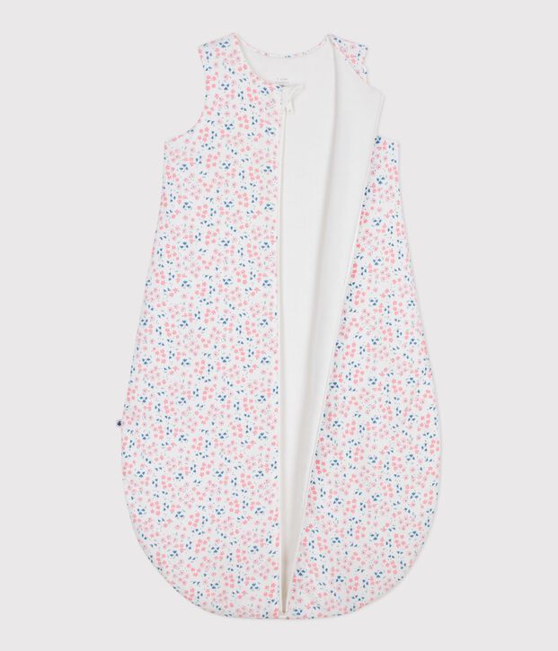 Saco para beb&eacute; de algod&oacute;n con estampado de flores TOG 2 blanco/multicolor