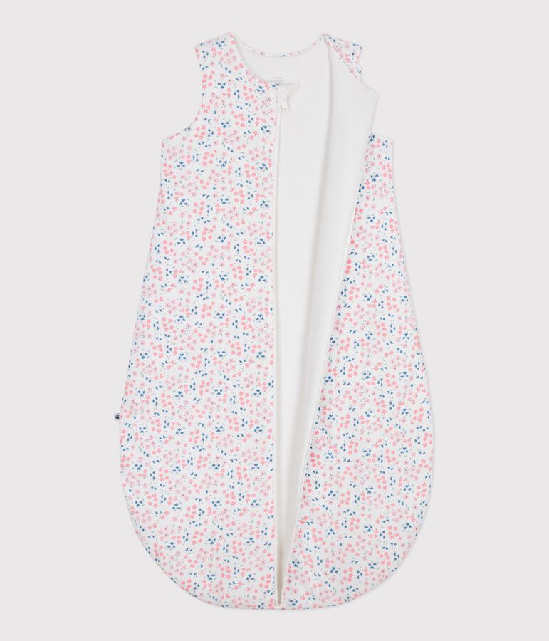 Saco para beb&eacute; de algod&oacute;n con estampado de flores TOG 2 blanco/multicolor