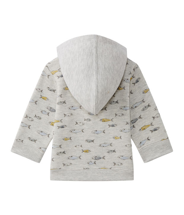 Sudadera con capucha de beb&eacute; ni&ntilde;o gris/multicolor