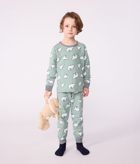 Pijama infantil de felpa con estampado de osos SAULE/ MULTICO