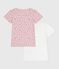 Juego de camisetas infantiles de algodón de manga corta con estampado de manzanas variante 1