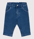 Pantalón de tejido vaquero con elastano para bebé