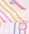 Marinera infantil de algod&oacute;n blanco/multicolor