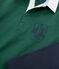 Polo de rugby para niño verde SOUSBOIS/azul SMOKING