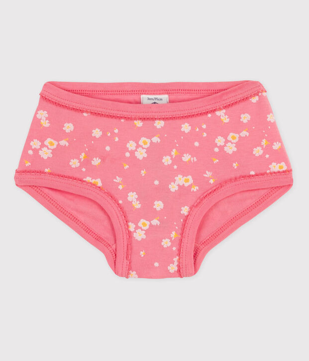 Braguita de algod&oacute;n de ni&ntilde;a rosa/multicolor