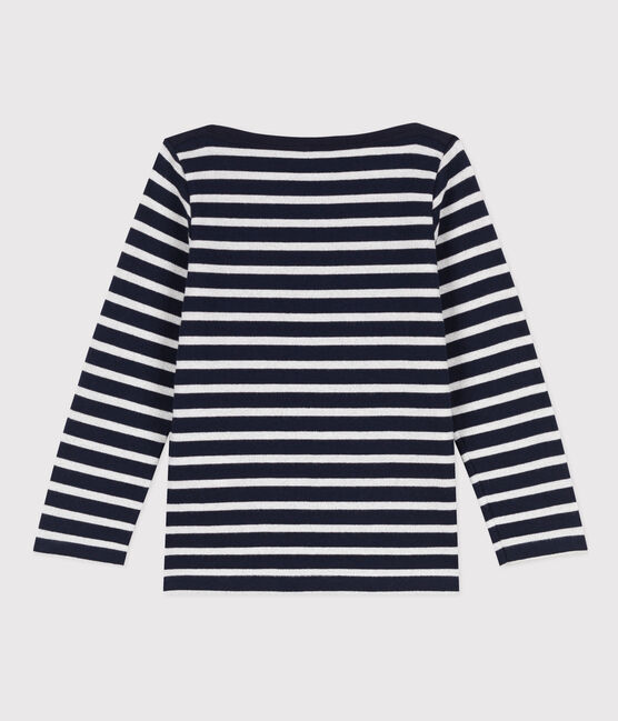 Marinera emblemática de algodón para niña azul SMOKING/ ARGENT
