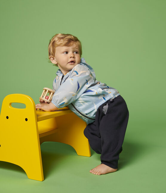 Pantalón de felpa de bebé niño azul SMOKING