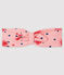 Diadema con nudo para bebé niña rosa MINOIS/blanco MULTICO