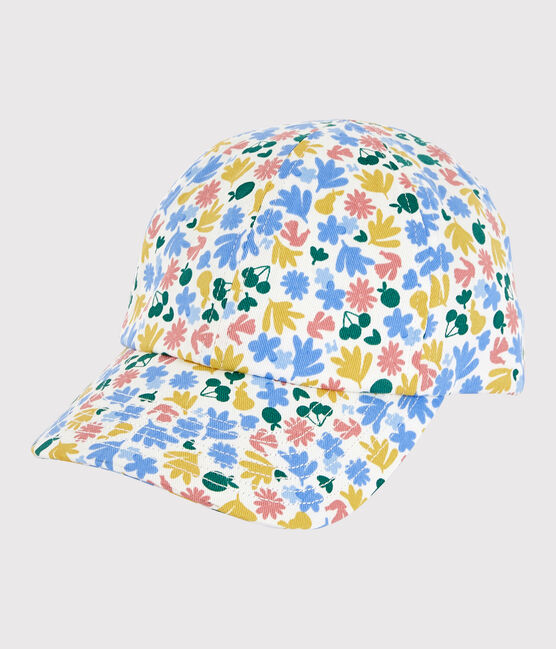 Gorra estampada de flores de niña blanco MARSHMALLOW/blanco MULTICO