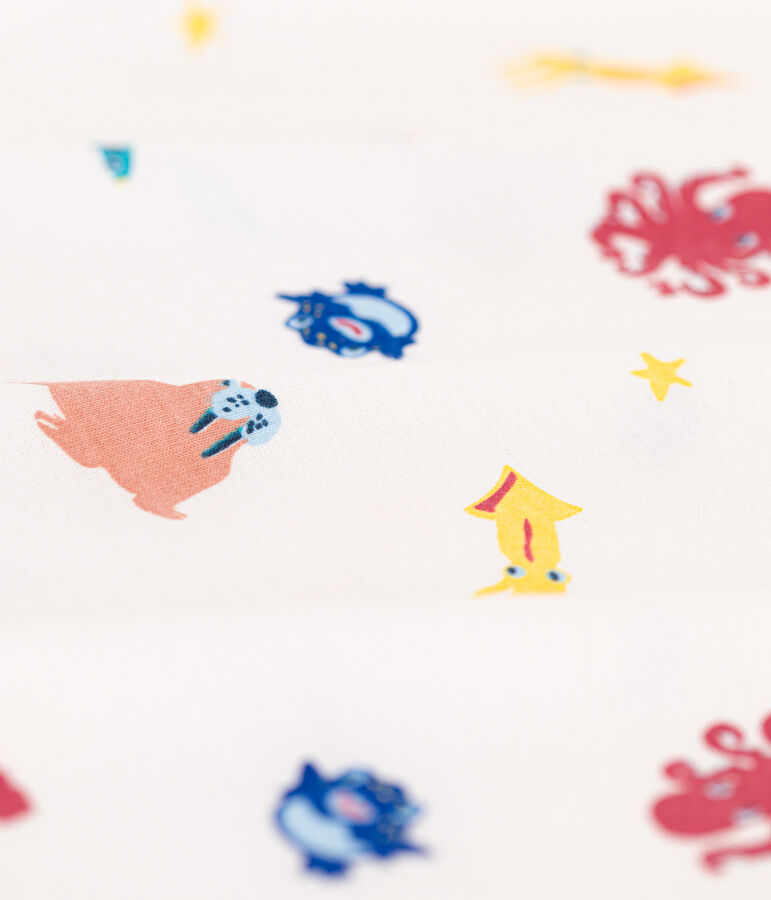 Camis&oacute;n fosforescente de algod&oacute;n para ni&ntilde;a blanco/multicolor