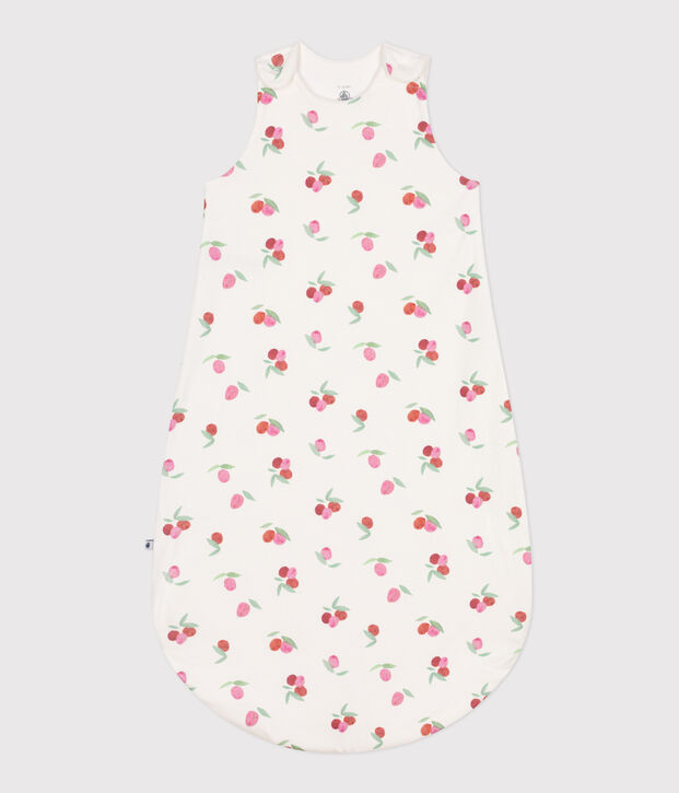 Saco de algod&oacute;n con flores para beb&eacute; TOG 1 blanco/multicolor