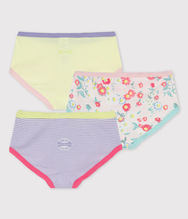 Tres braguitas para ni&ntilde;a multicolor