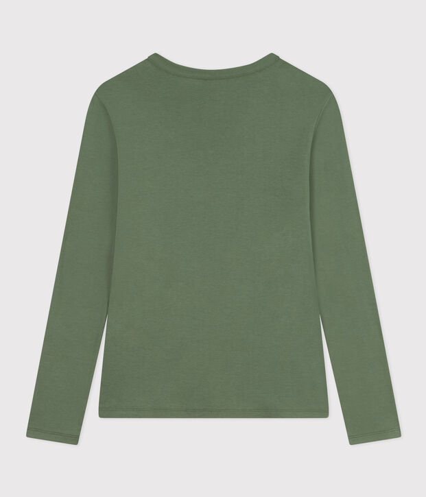 Camiseta L'ICONIQUE de algod&oacute;n con cuello redondo para mujer verde