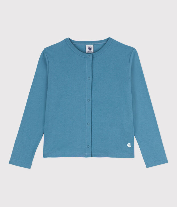 C&aacute;rdigan de algod&oacute;n para ni&ntilde;a azul