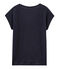 Camiseta manga corta lisa de lino irisada para mujer azul SMOKING/rosa COPPER