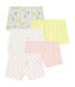 Juego de 5 culottes para niña