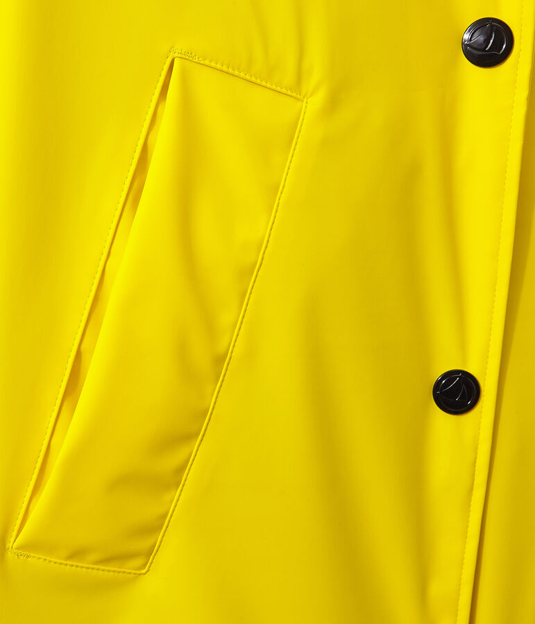 Chubasquero con forma de abrigo para mujer JAUNE