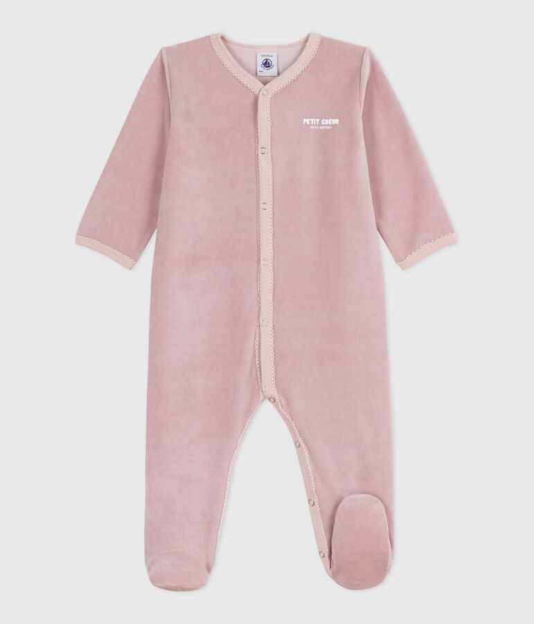 Dors bien en velours b&eacute;b&eacute; rosa/multicolor