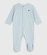 Pijama de algodón milrayas para bebé