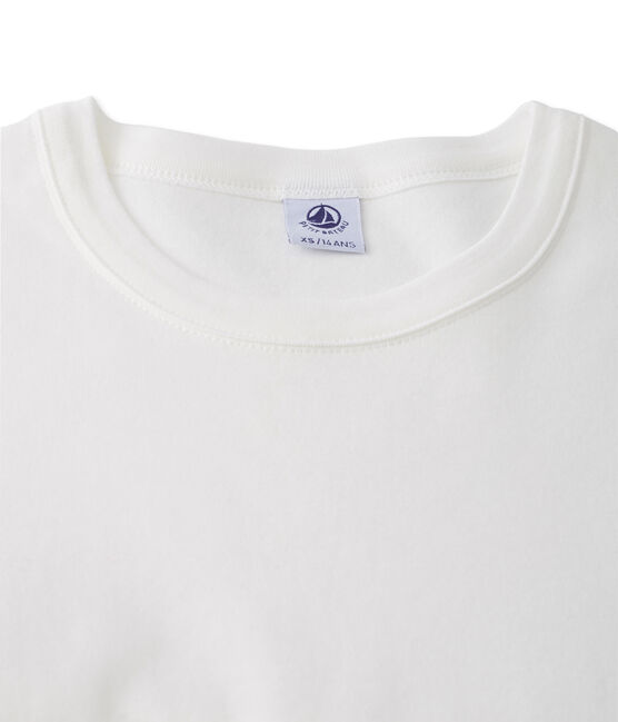 Camiseta en punto original de fantasía para mujer blanco ECUME