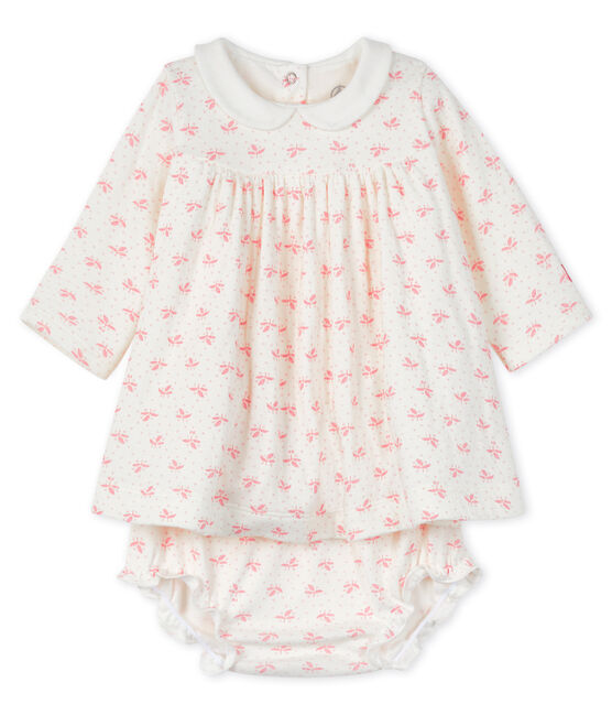 Conjunto 2 piezas para bebé niña blanco MARSHMALLOW/rosa GRETEL