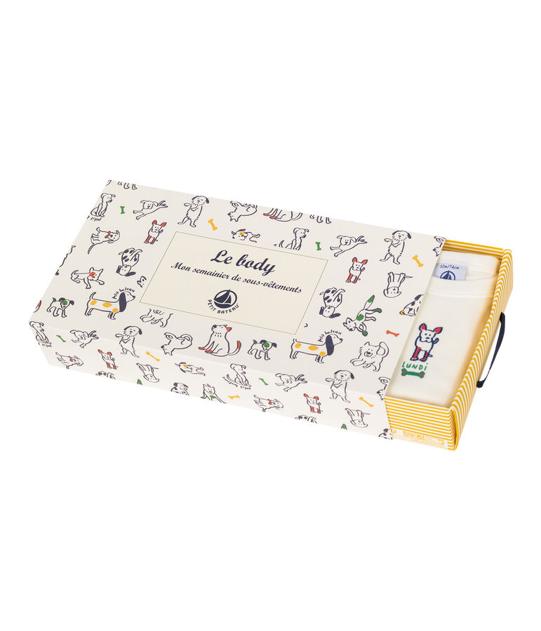 Juego de 5 bodis de manga larga para beb&eacute; ni&ntilde;o multicolor