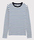 Camiseta de cuello redondo emblemática de algodón de mujer
