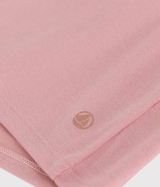 Camiseta L'Iconique lisa de algod&oacute;n de mujer rosa