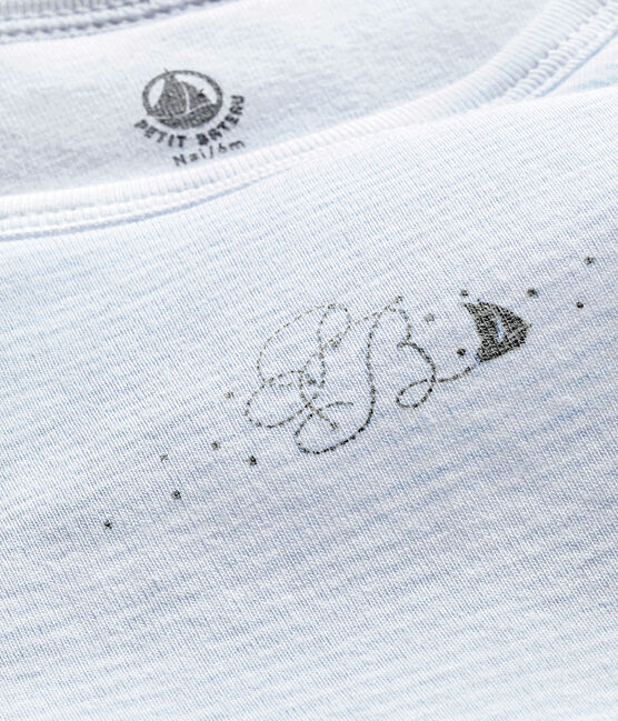 Saco de nacimiento milrayas bebé niño azul FRAICHEUR/blanco ECUME