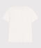 Camiseta Recta de algodón liso para mujer blanco MARSHMALLOW