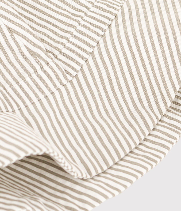 Capelina milrayas para beb&eacute; verde/blanco