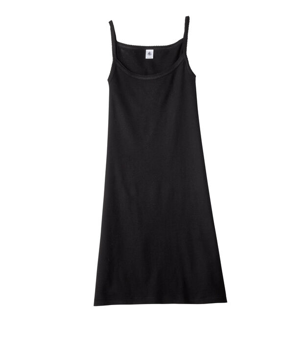 Vestido de tirantes para mujer negro